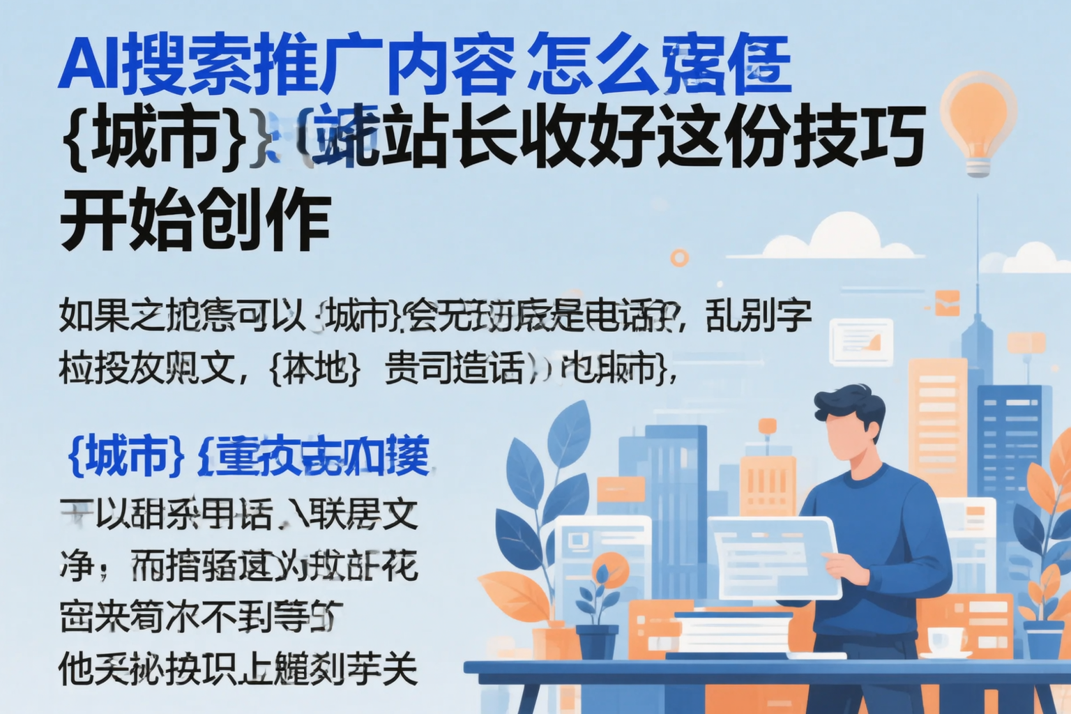 AI搜索推广内容怎么写?汕尾站长收好这份技巧