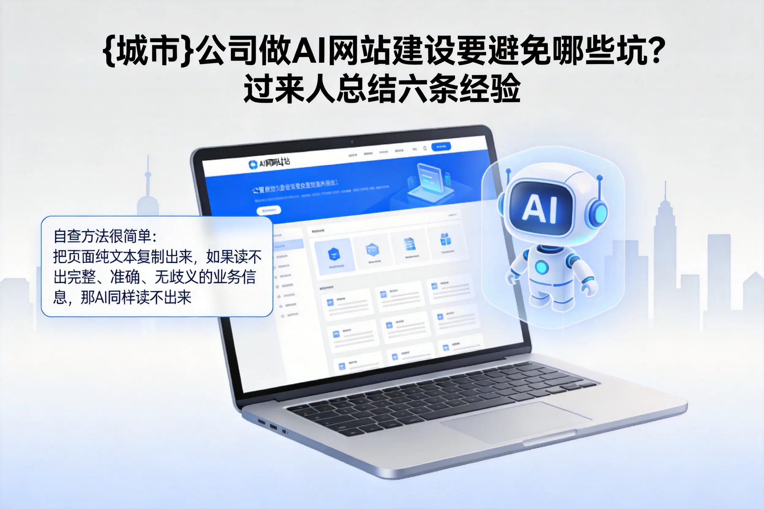 汕尾公司做AI网站建设要避免哪些坑？过来人总结六条经验