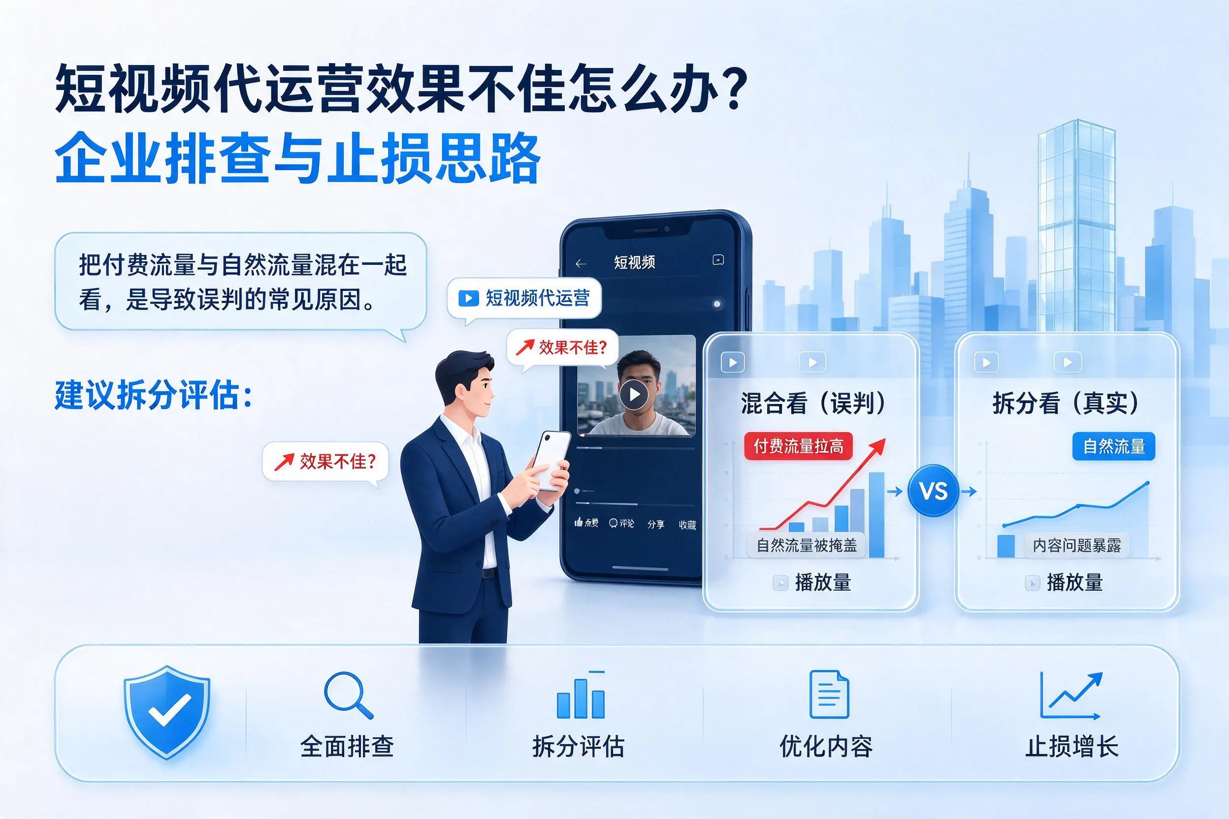 短视频代运营效果不佳怎么办？汕尾企业排查与止损思路