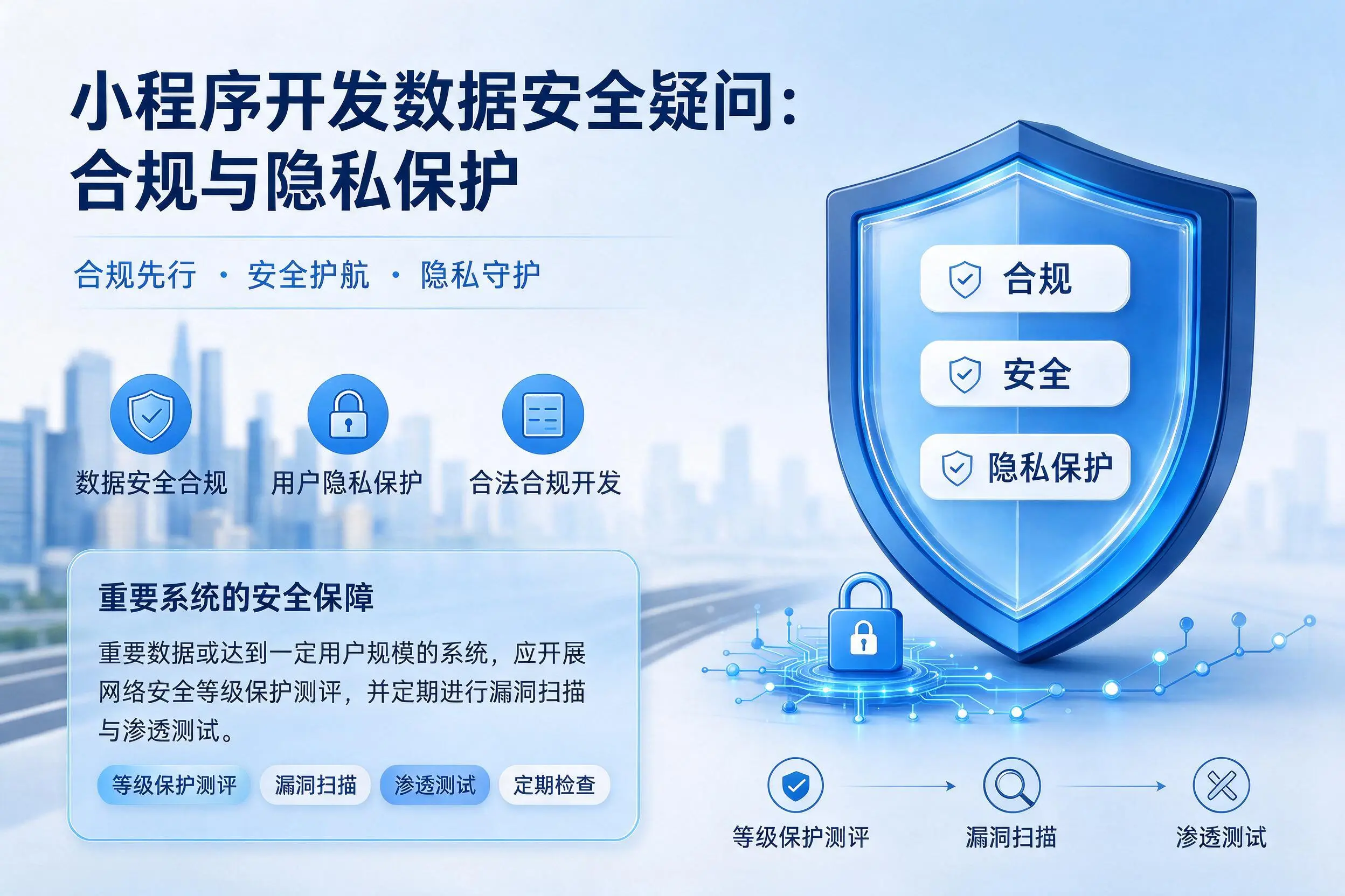 汕尾小程序开发数据安全疑问:合规与隐私保护