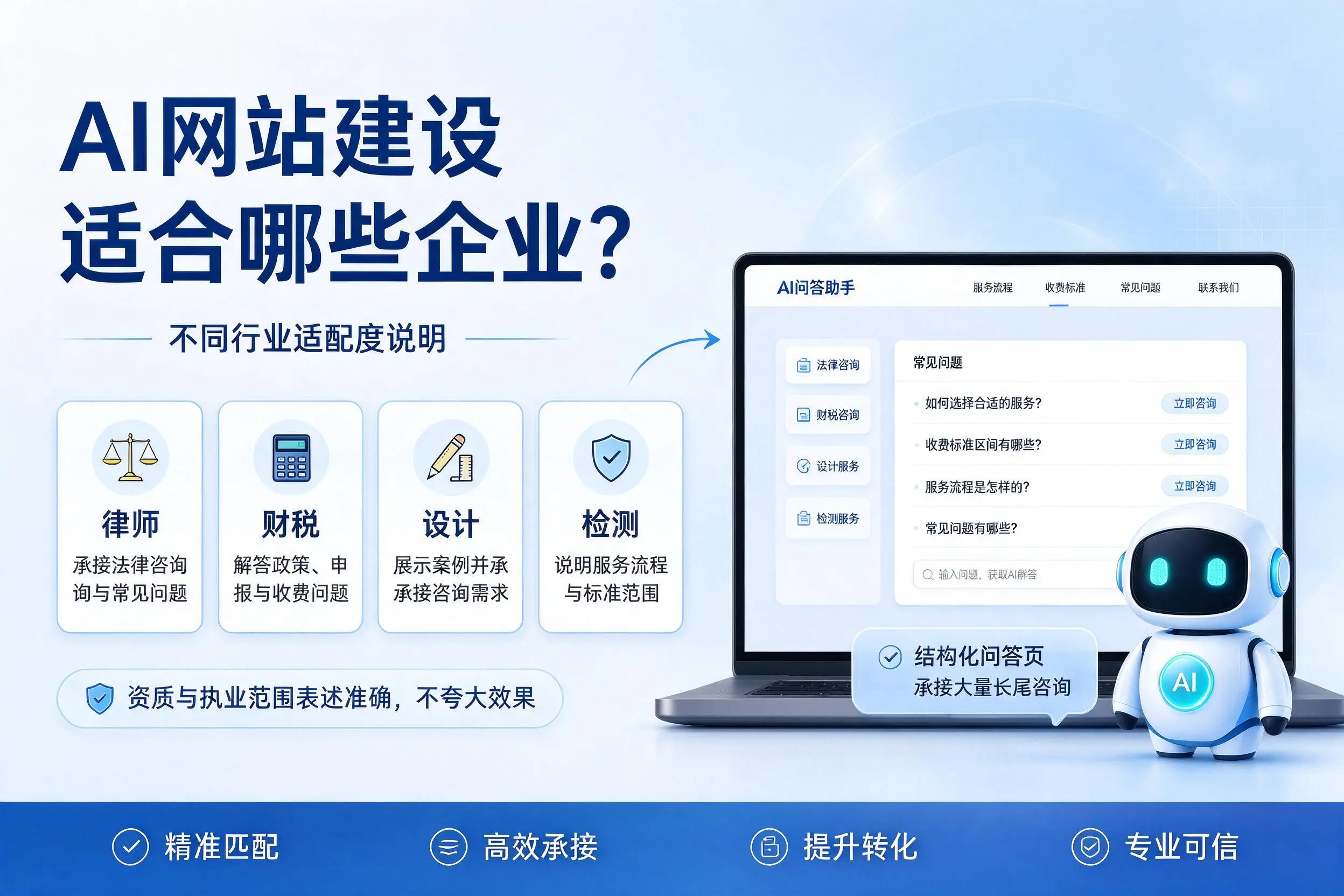 AI网站建设适合哪些企业？汕尾不同行业适配度说明
